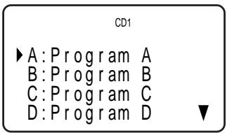 CD1 ►A:Program A B:Program B C:Program C D:Program D