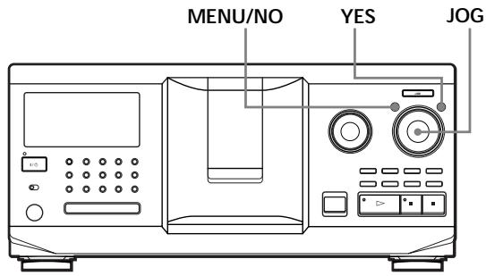 MENU/NO YES JOG