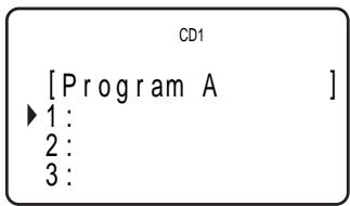 CD1 [Program A ] ► 1 : 2 : 3 :