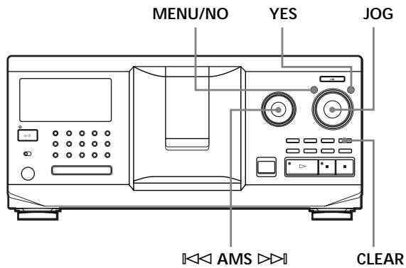 SONY CDP-CX555ES - Benennen von CDs mit den Bedienelementen am CD-Player - 1