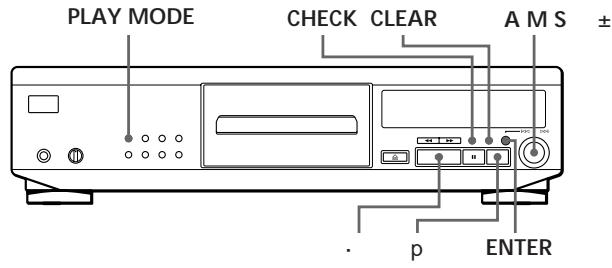 SONY CDP-XE700 - Zusammenstellen eines individuellen Programms (Programme Play) - 1