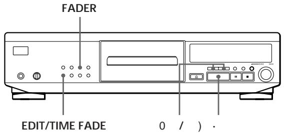 SONY CDP-XE700 - Aumentar ("fade in") ou diminuir ("fade out") o volume - 1