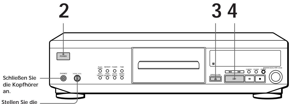 SONY CDP-XE700 - Wiedergeben einer CD - 1
