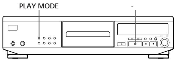 SONY CDP-XE700 - Wiedergabe in willkürlicher Reihenfolge (Shuffle Play) - 1