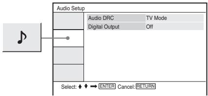 SONY DVP-FX875 - Instellingen voor het Geluid (Audio Setup) - 1