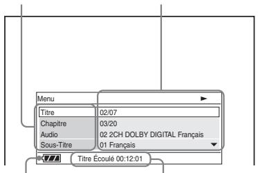 SONY DVP-FX875 - Appuyez sur DISPLAY pendant la lecture d'un DVD. - 1
