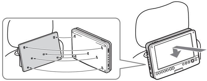 SONY DVP-FX875 - Mounting the player at the back of the front seat - 2