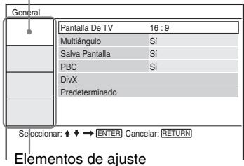 SONY DVP-FX875 - Pulse ↑/↓ para seleccionar "Ajuste" y afterwards pulse ENTER. - 1