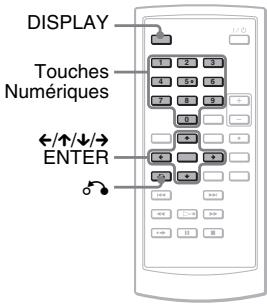 SONY DVP-FX875 - Utilisation de l'écran des paramètres de lecture - 1