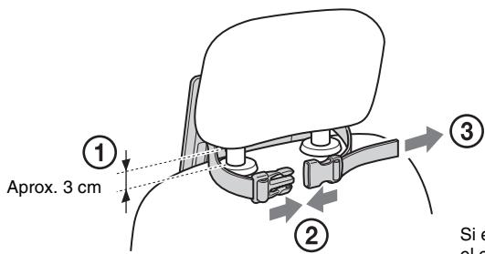 SONY DVP-FX875 - Montaje del reproductor en la parte posterior del asiento delantero - 1