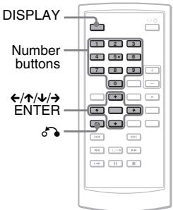 SONY DVP-FX875 - Settings Display - 1