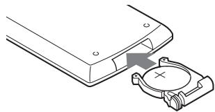 SONY DVP-FX875 - To replace the remote control battery - 2