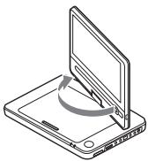 SONY DVP-FX950 - Rotating and Folding Down the LCD Panel - 1
