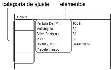 SONY DVP-FX950 - Pulse / para selectionar "Ajuste" y pulse ENTER. - 1