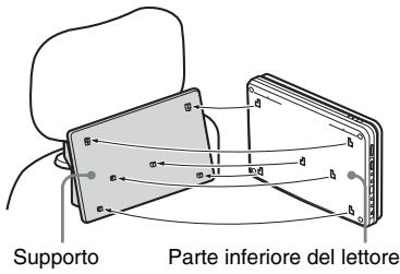 SONY DVP-FX950 - Attaccare illettore al supporto. - 1