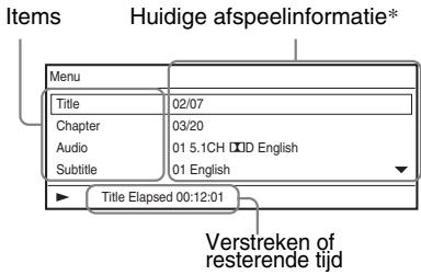 SONY DVP-FX950 - Druk op DISPLAY tijdens het afspelen van een DVD. - 1