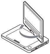 SONY DVP-FX950 - Drehen und Abwärtsklappen des LCD-Bildschirms - 1