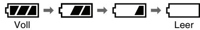 SONY DVP-FX950 - Den Batterieladezustand prifen - 1