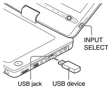 SONY DVP-FX950 - Connect a USB device to the USB jack. - 1