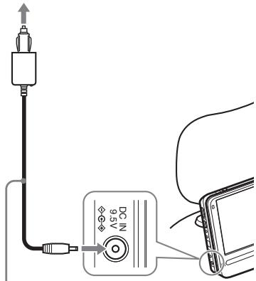 SONY DVP-FX950 - Schlieben Sie den Fahrzeugadapter an. - 1