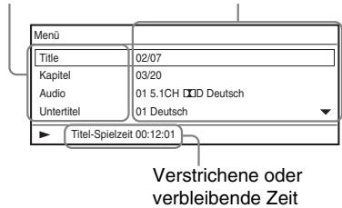 SONY DVP-FX950 - Drücken Sie auf DISPLAY während der DVD-Wiedergabe. - 1