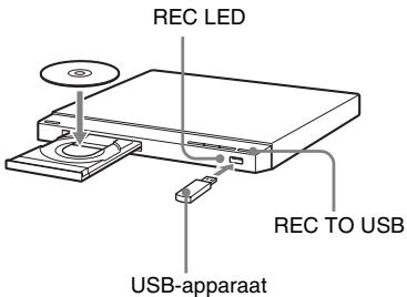 REC LED REC TO USB USB-apparaat