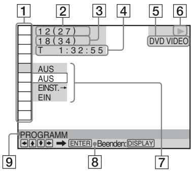 SONY DVP-SR150 - Drücken Sie DISPLAY. - 1