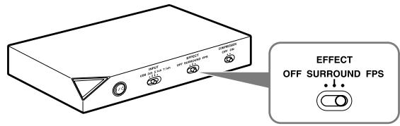 SONY DR-GA500 - Pour sélectionner votre champ acoustique préféré (fonction EFFECT) - 1
