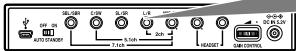 SONY DR-GA500 - Conecte el procesador al dispositivo de sonido tal como se indica en la siguiente ilustración. - 2