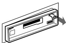 SONY XR-1803 - A készülék kivétele - 2