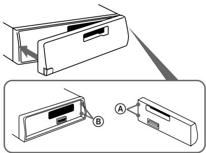 SONY XR-1803 - A kezelőlap visszahelyezése - 1