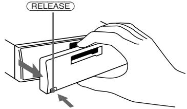 SONY XR-3753 - Az elólap levétele - 1