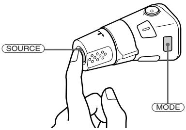 SONY XR-3753 - Gombok benyomásával (SOURCE és MODE gombok) - 1