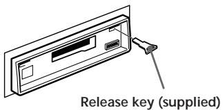 SONY XR-3753 - Dismounting the unit - 1