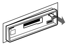 SONY XR-5800R - Dismounting the unit - 2