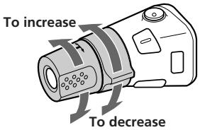 SONY XR-5800R - Changing the operative direction - 1