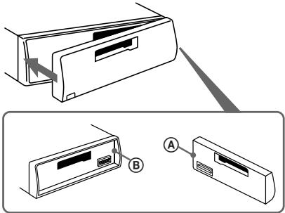 SONY XR-C5090R - Fästa frontpanelen - 1
