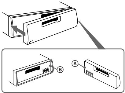 SONY XR-C5090R - Attaching the front panel - 1