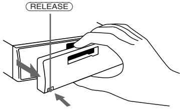 SONY XR-C5090R - Para retirar o painel frontal - 1