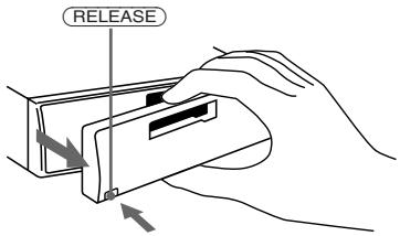 SONY XR-C5090R - Extracción del panel frontal - 1