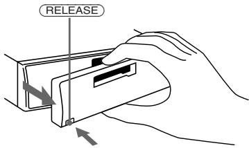 SONY XR-C5100R - Extracción del panel frontal - 1