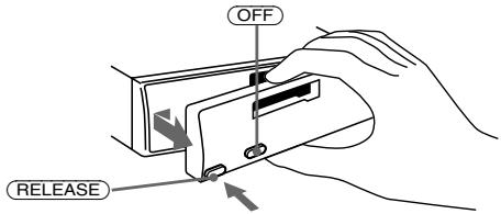 SONY XR-C5120R - Extracción del panel frontal - 1
