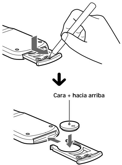 SONY XR-C7500R - Sustitución de la pila de litio - 1