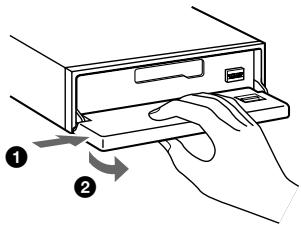 SONY XR-C7500R - Detaching the front panel - 1