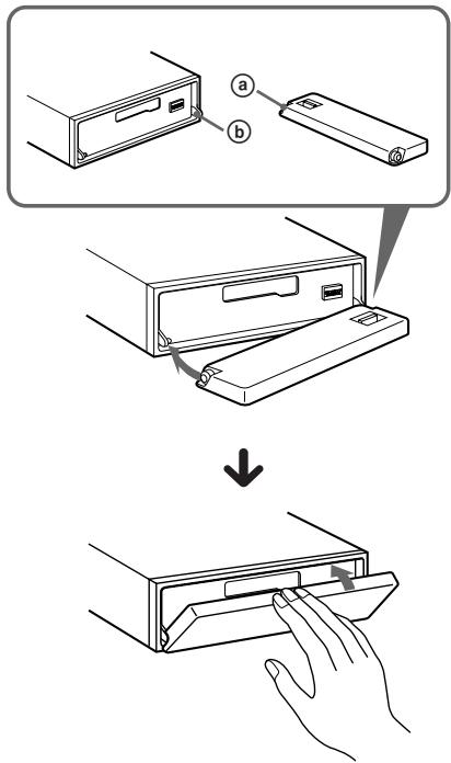 SONY XR-C8100R - Attaching the front panel - 1