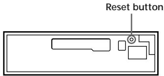 SONY XR-C8100R - Resetting the unit - 1