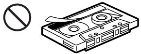 SONY XR-C8100R - Cuidados de los cassettes - 2