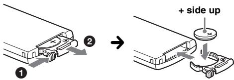 1 2 → + side up