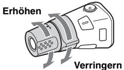 Erhöhen Verringern