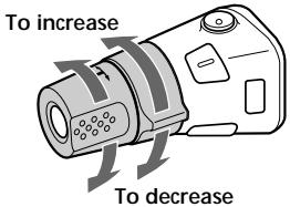 SONY CDX-L420V - Changing the operative direction - 1